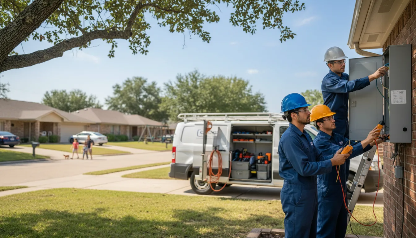 Certified electrician providing emergency electrical services in Curtis, AR